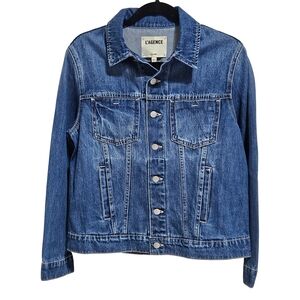 L'AGENCE Mack Oversized Denim Jean Jacket XS/Small Granada Cotton NWOT